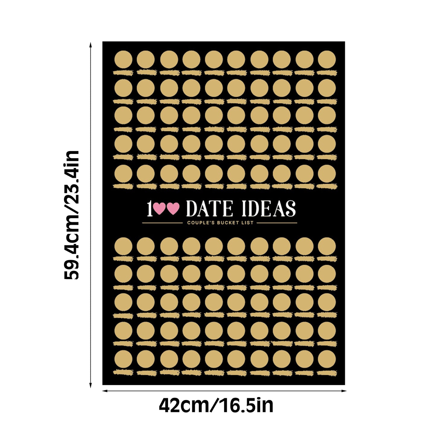 100 Date Night Ideas Scratch-Off Poster