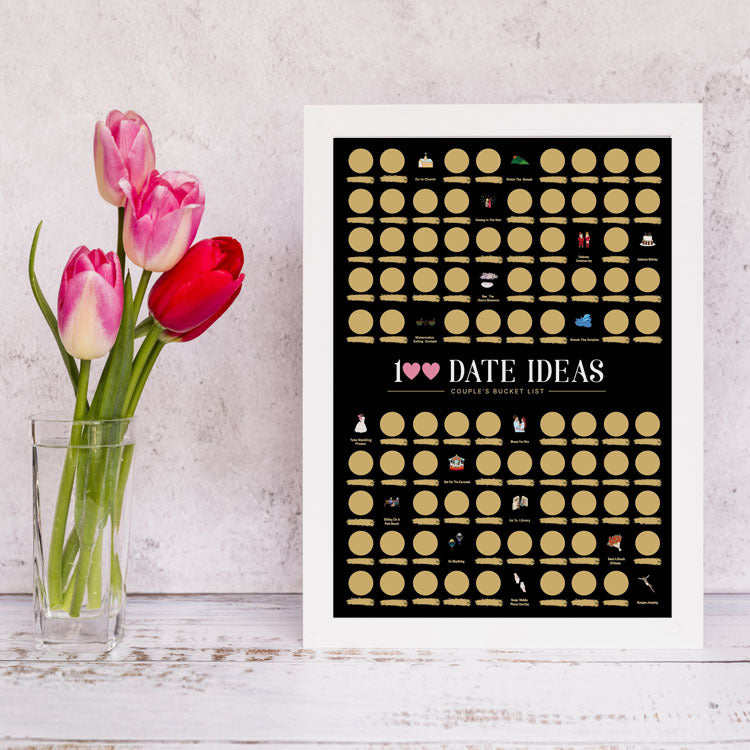 100 Date Night Ideas Scratch-Off Poster